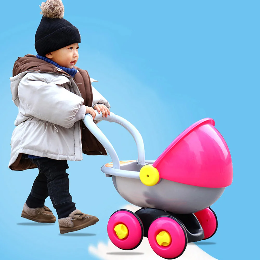 

Multifunction Anti-Rollover Learning Standing Walking Baby Trolley With Music Baby Stroller Walker toy storage hand car shopping