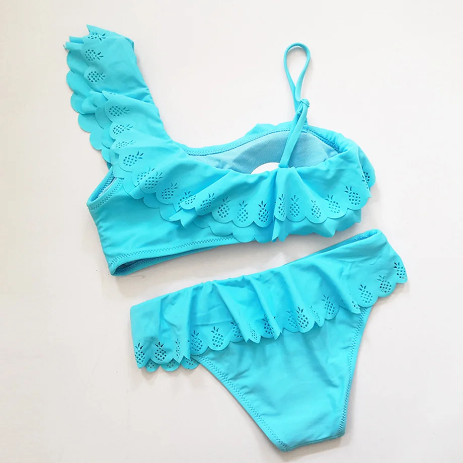 Купальный костюм для маленьких девочек с ананасовым принтом купальный открытым