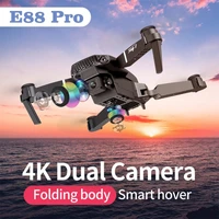 e88 pro rc drones 1080p hd 4k dual camera wifi fpv 2 4g selfie foldable quadcopter visual positioning camera helicopter toys