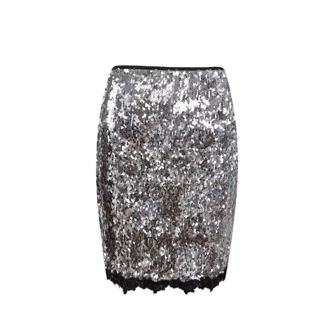 Simly Tara, осень, женская мода, элегантная, с блестками, сливери, бандаж, юбка, сексуальная, облегающая, сетчатая, Мини юбка, повседневная, Vestidos
