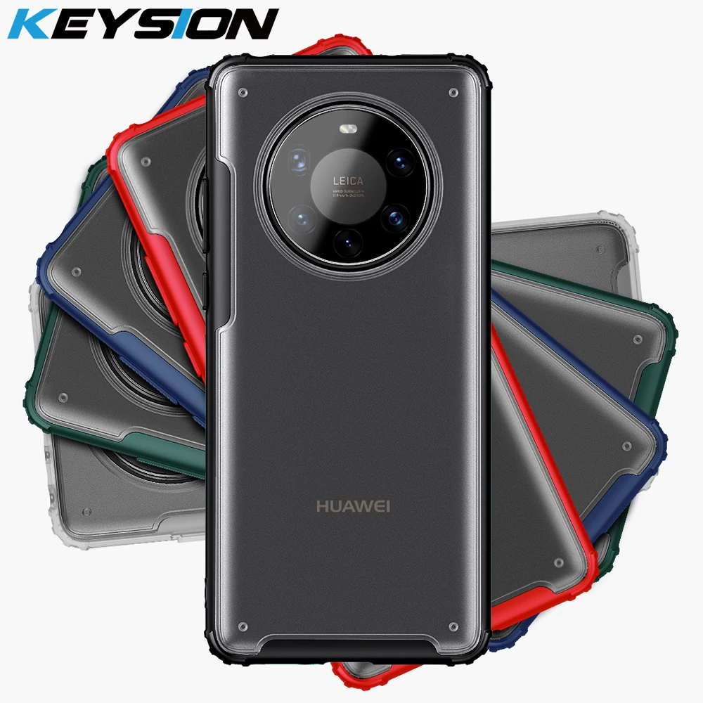 Матовый чехол KEYSION для Huawei Mate 40 Pro + 5G 30 Прозрачный ударопрочный телефона P40 Plus P30 Lite