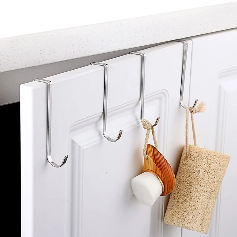 

Stainless steel free punching cabinet door without trace hook S-type door hanger hanger door back coat hook small hook