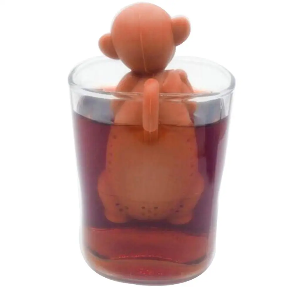 Monkey Tea Infuser Filter Silicone Bags Diffuser Strainer Brewing Making Device Ball Kitchen Tools | Дом и сад