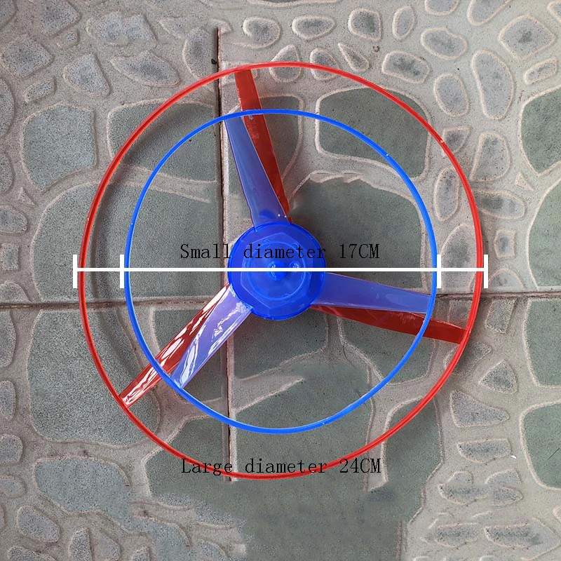 

2020 New pull wire LED light plate Outdoor sport toys Three-color lighting Bamboo raft Flyings fairy Manual Push shot helicopter