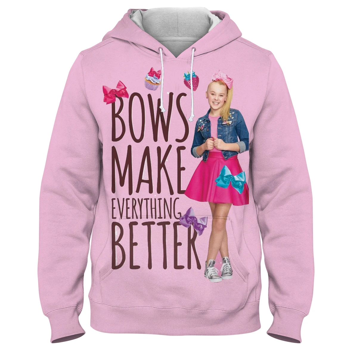 

JoJo Siwa Funny 3d Hoodies Men's Fashion Long Sleeve Oversized Hoodie Sweatshirt Boy Teen 2021 New Pullover Casual Streetwear
