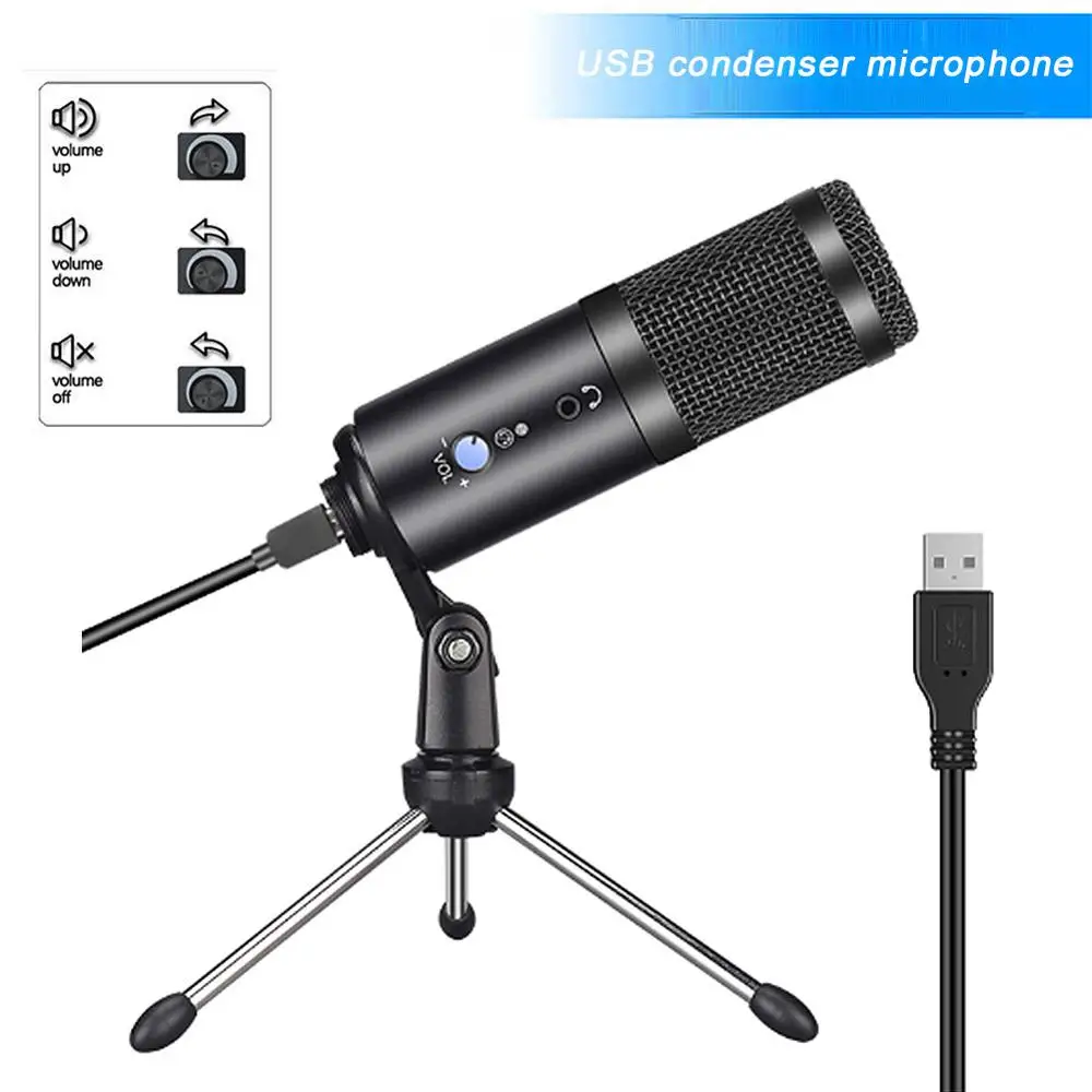 Конденсаторный USB-микрофон для компьютера караоке Студийный микрофон bm 800 YouTube