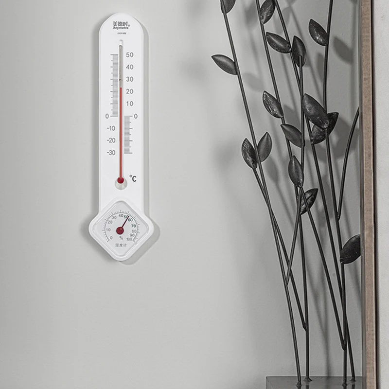 Vertical Thermometer&ampHygrometer In/Outdoor Temperature Humidity Monitor Gauge thermometer glass rod temperature&amphumidity meter | Дом и