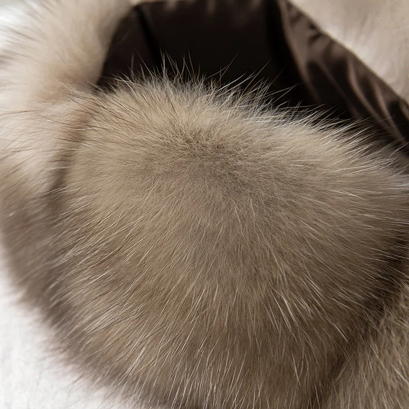 Женский вязаный шарф из натурального меха норки TZ8684 |