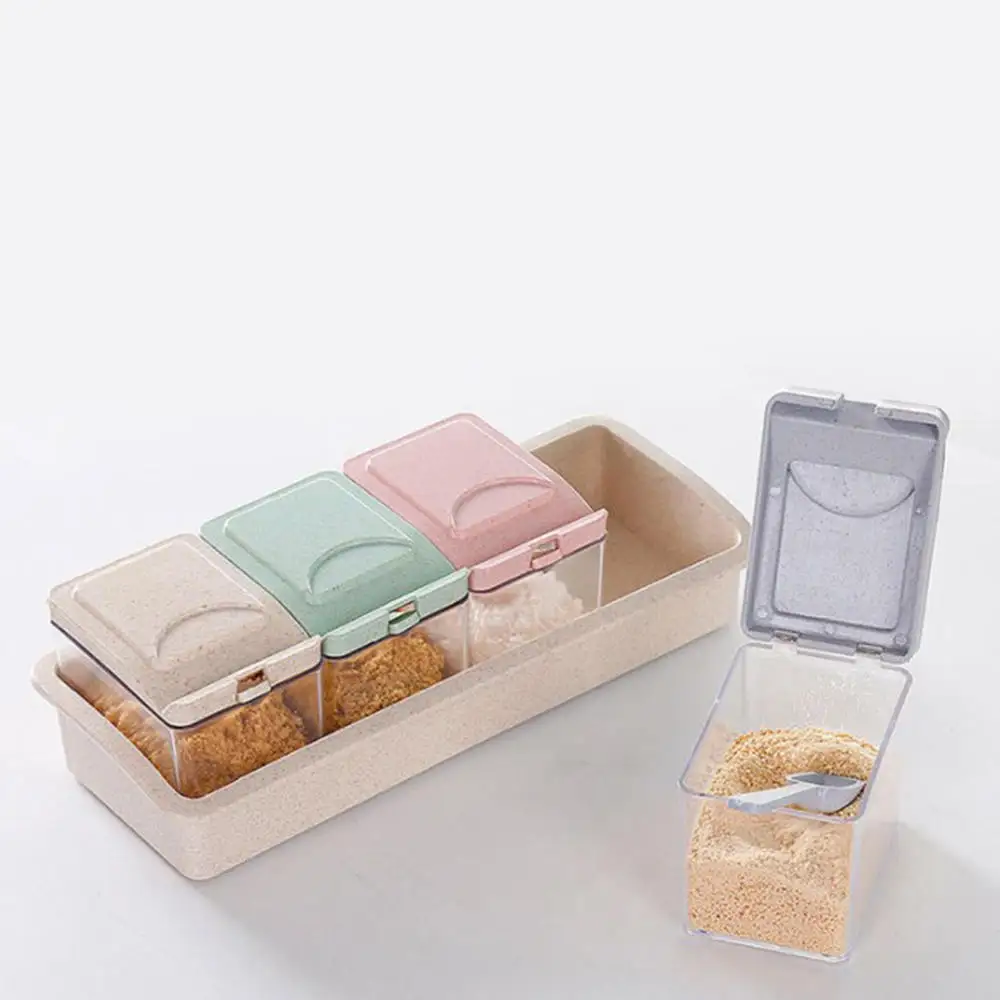 4 шт. бутылка для приправ из пшеничной соломы стеклянные кухонные принадлежности