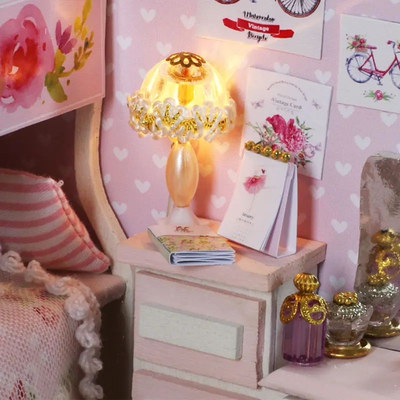 Diy 3D Miniature Doll House Kits Roombox Furniture Dollhouse Dust Cover Toys Birthday Gift for Children Adult | Игрушки и хобби