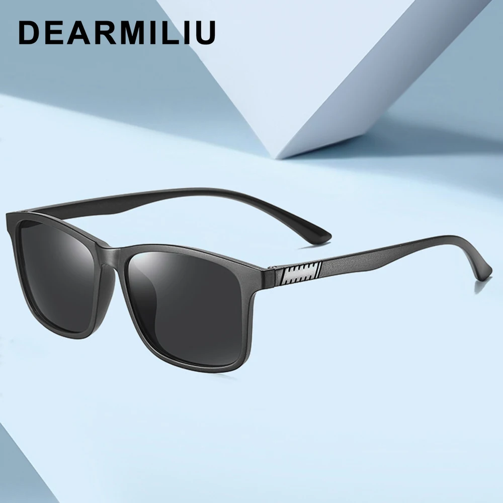 DEARMILIU 2020 Новые поляризованные солнцезащитные очки мужские с квадратной оправой