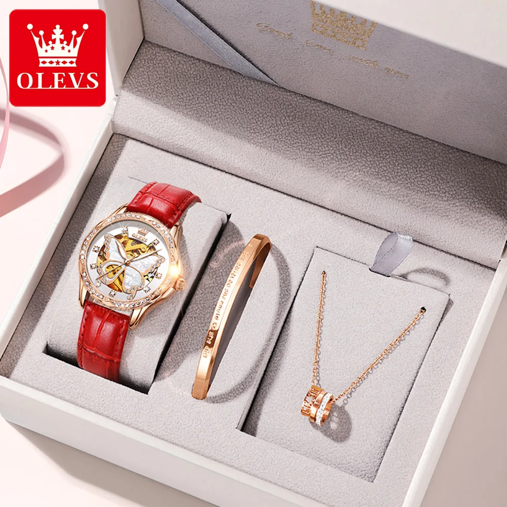 

Leisure Fashion Business Waterproof Fully Automatic Mechanical Watch Ladies Watch gift box