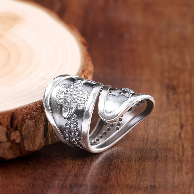 Новое ювелирное изделие из чистого серебра 999 пробы женское маленькое открытое