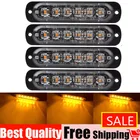 Соединенные Штаты Америки монтажа мерцающий светильник комплект решетка боковые габаритные Горячая распродажа! светильник поверхности мигает аварийный Янтарный Предупреждение для вагонетки с противовесом