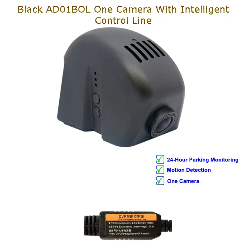 Blcak One Cam Line Jabriel Авто Скрытая 1080P Автомобильный Камера dash cam 24 часа в сутки Регистраторы сзади Камера для audi a6 c5 c6 c7 a4 b6 b7 b8 q5 q7 a3 8p 8v a5 a1 - Название цвета: Blcak One Cam Line