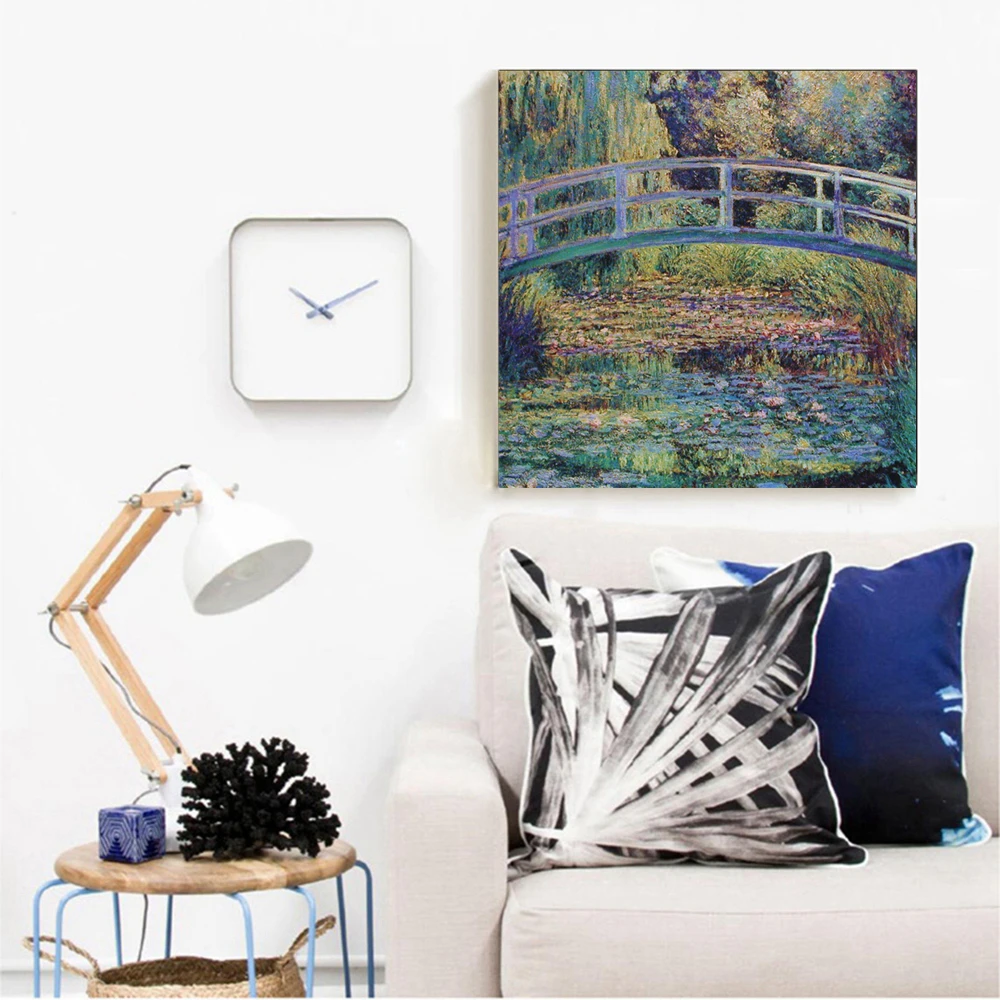 Клод монет Japnese мост впечатление пейзаж маслом украшения печатных на холсте