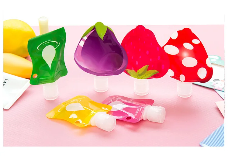 ETya маленькая косметичка для макияжа крем лица пустая фруктовая ПВХ сумка шампуня