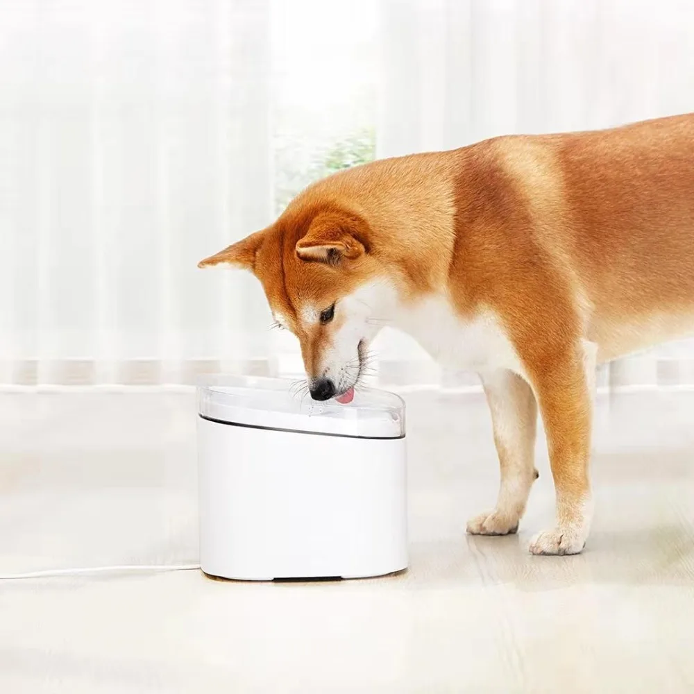 Original Xiaomi Mijia Kitten Puppy Pet Water Dispenser For Dog And Cat Clear White Color Small Us Plug | Электроника