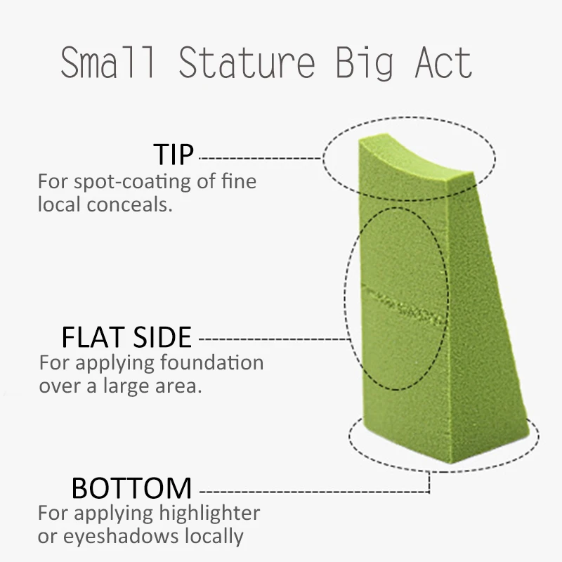 24 шт Одноразовые Макияж Губка comseticsбыл буфами на рукавах пудра гладкая Спонжик
