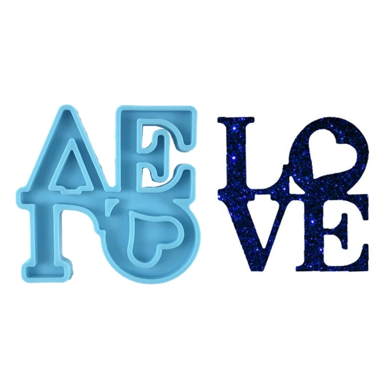 

Love Keychain Epoxy Resin Mold Earrings Jewelry Silicone Mould DIY Crafts Mold