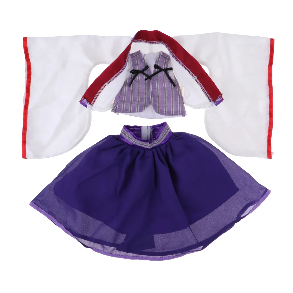 Милые топы с длинными рукавами в японском стиле фиолетовая юбка жилет костюм для