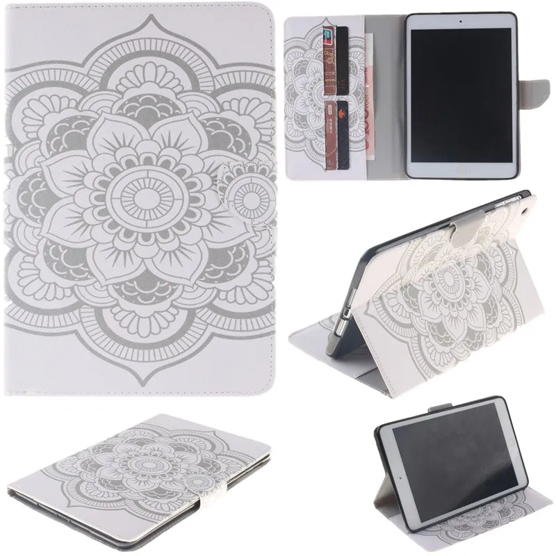 Чехол-Кошелек с милым цветком для Apple iPad Mini чехол 2/ Mini1/ 3 из искусственной кожи