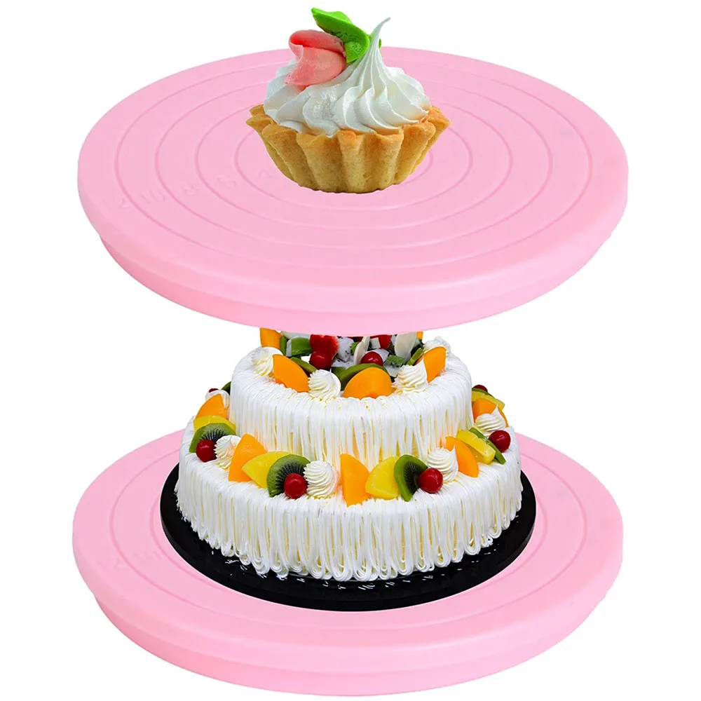 

14CM Non-Slip Rotating Stand Dish Revolving Cake Turntable Round Display Stand Cake Decorating Tools Kitchen Accessories