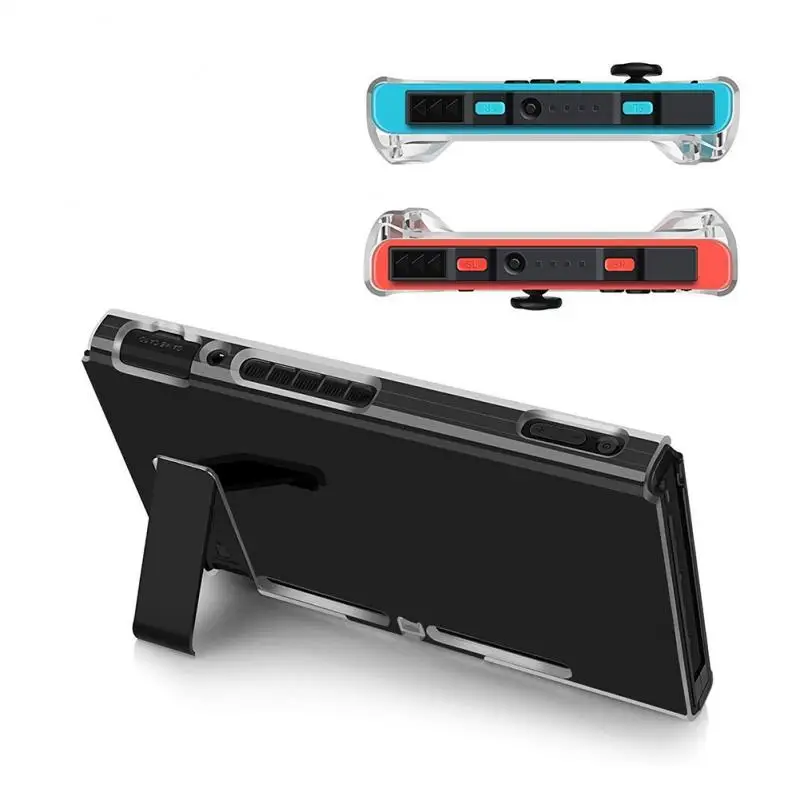 Жесткий чехол для защиты от падений ПК Nintendo Switch NS NX прозрачный с кристаллами