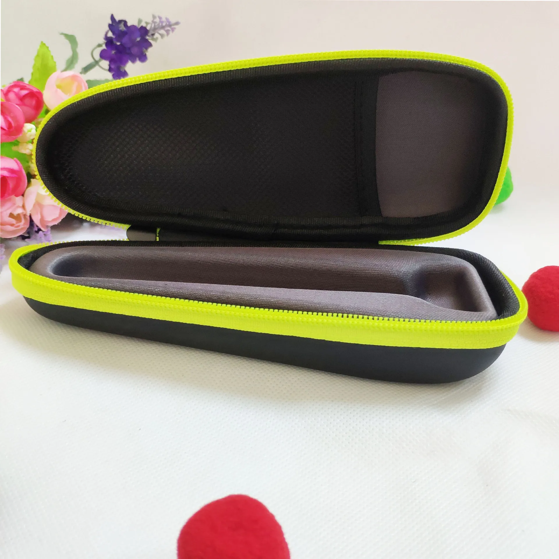 

1Pc Black Shaver Storage Bag Hard Case Suitable for Philips One Blade Qp2530/2520 Travel Organisers Storage Ziplock Bathroom Bag