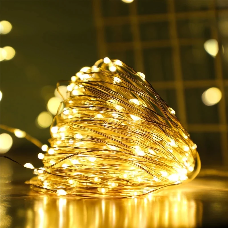 

Christmas Decorations for Home 1m/2m/3m/5m/10m LED String Light Flash Fairy Garland Happy New Year 2022 Kerst Noel Navidad 2021