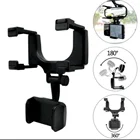 Вращающийся Регулируемый автомобильный держатель для телефона на зеркало заднего вида, универсальные крепления для GPS, подвесной кронштейн, автомобильные держатели для телефона