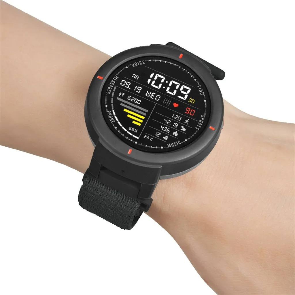 Сменный нейлоновый ремешок для часов Huami Amazfit Verge Спортивная петля ремешок на запястье смарт-ремешок для наручных часов легко установить
