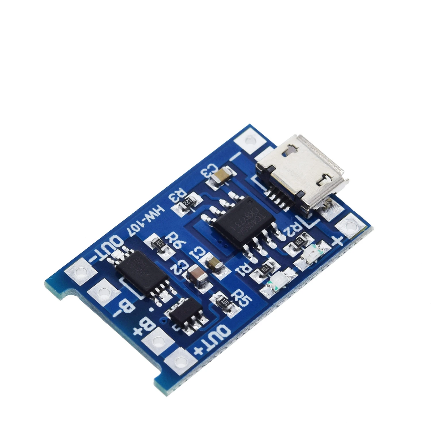 5 шт. Micro USB 5 в 1A 18650 TP4056 модуль зарядного устройства литиевой батареи зарядная плата с защитой двойные функции 1A li-ion