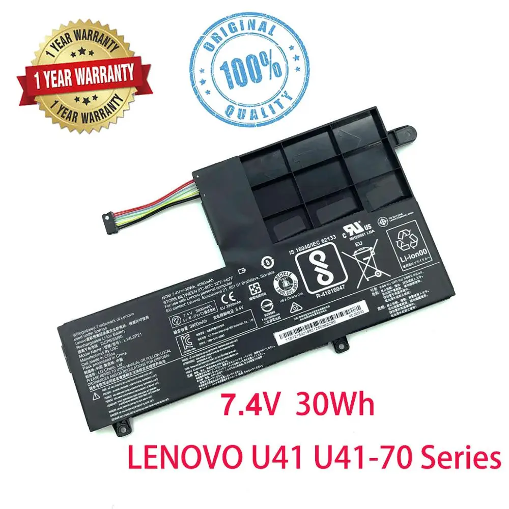 Новый L14M2921 L14L2P21 батарея для Lenovo ldeapad 300s 14ISK 310S 14 320S 15 U41 70 Йога 500 S41 75 7 4 V
