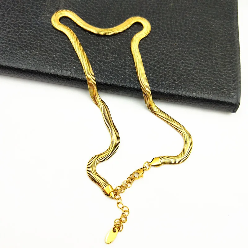 

Цепочка-змейка из нержавеющей стали, 5 шт./лот, для изготовления ювелирных изделий, ожерелья, браслета, ручной работы