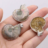 wholesale5pcs natural flash labradorite stone snail pendant for woman jewelry making diy necklace earring charm gift accessories