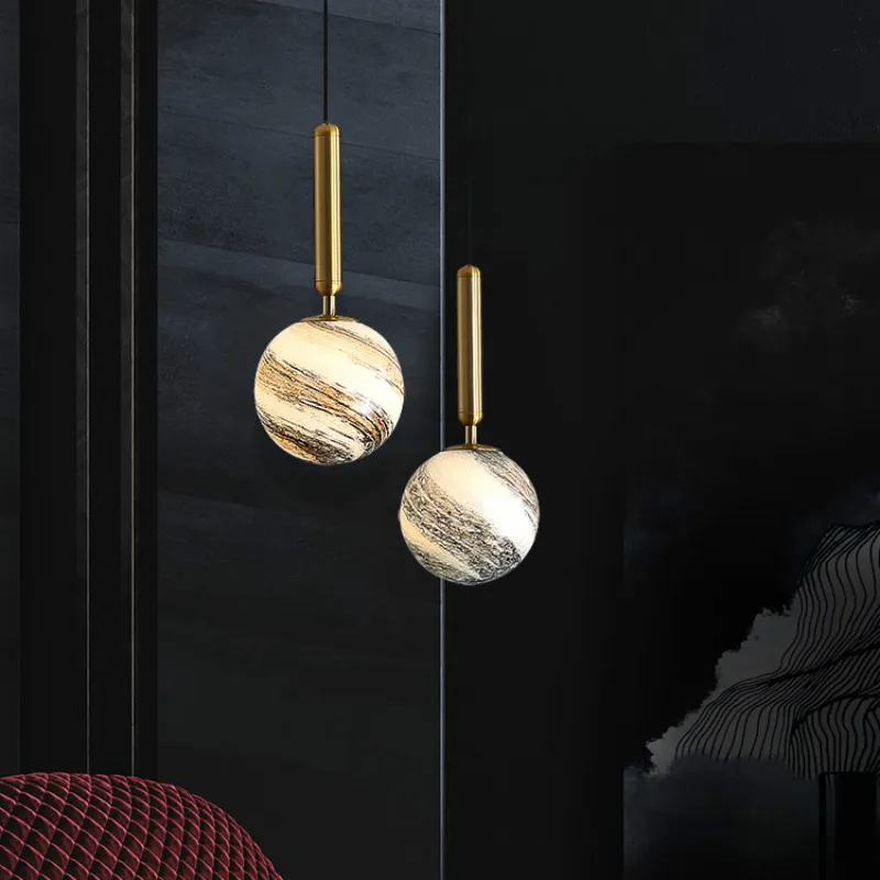 

Luxury Small Chandelier Nordic Bedroom Bedside Living Room Lamp Creative Bar Table Dining Hanglampen Indoor Lighting EB50DD