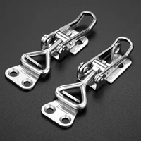 1pc adjustable spring loaded toggle case box chest trunk clamp latch catches hasp durable stainless steel furniture fittings