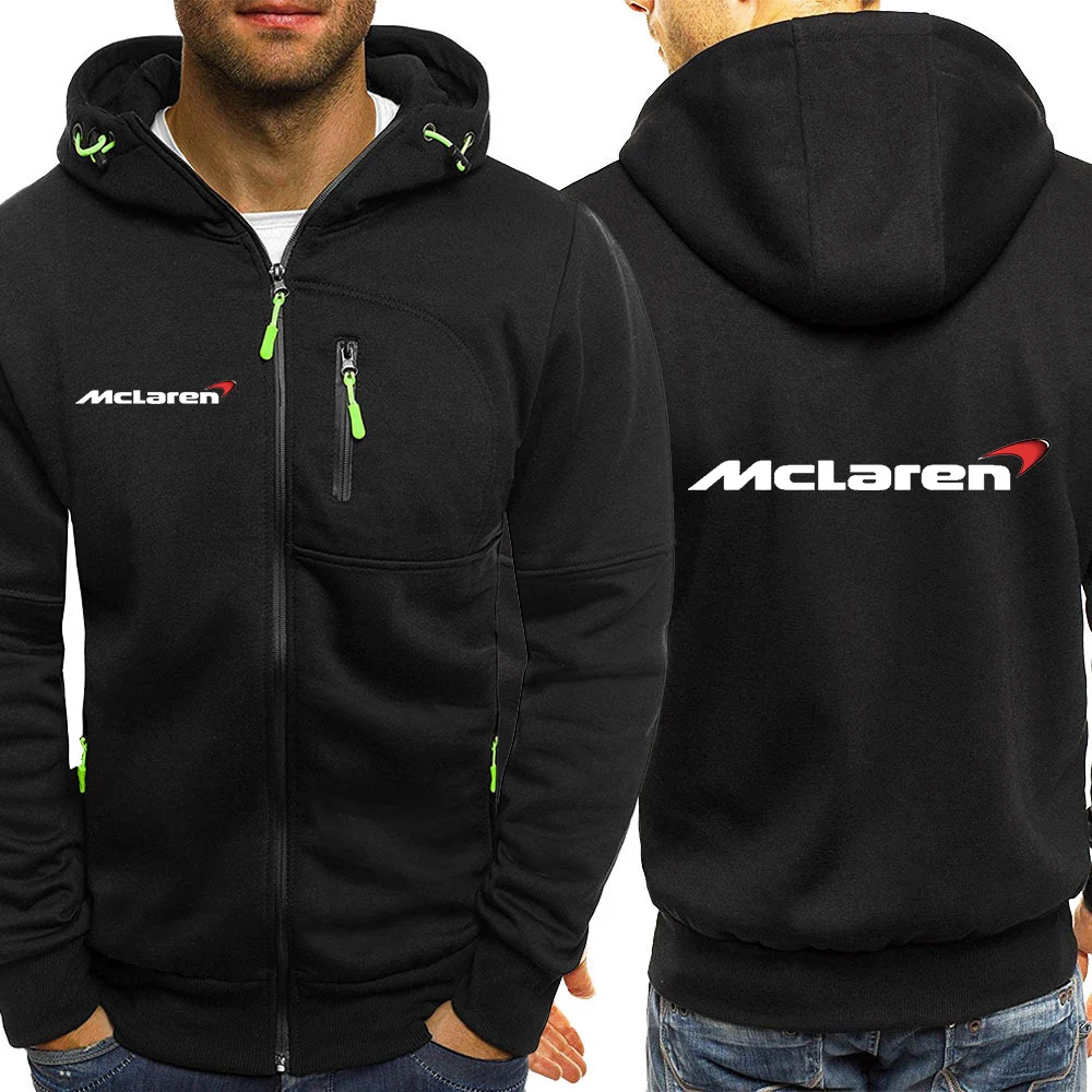 

Мужская толстовка с капюшоном и логотипом машины McLaren, Осень-зима 2020, Мужской флисовый спортивный костюм, Мужская теплая спортивная одежда н...