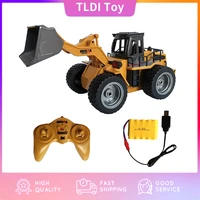 huina 118 rc tractor shovel toy forklift truck engineering car adults children boys toys gift bulldozer tractor shovel model