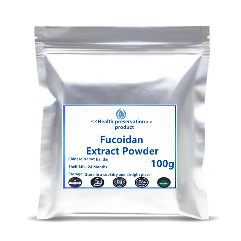

2021 New Arrival Fucoidan Powder 1kg 98% Polysaccharide Natural fucus Kelp Extract Phaeophyta Brown Seaweed free shipping