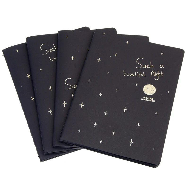 

60 Page New Sketchbook Diary For Drawing Painting Graffiti Soft Cover Black Paper Sketch Book Notebook Office School Supply Gift