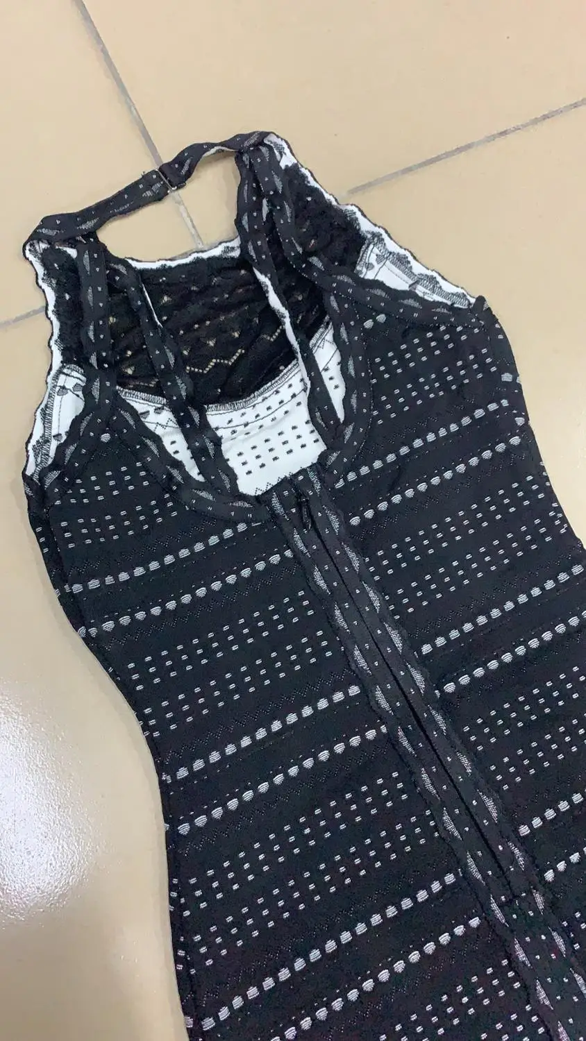 

High Quality 2020 New Women Elegant black O-neck sleeveless Vestido Celebrity Party Bodycon Bandage Dresses wholesale