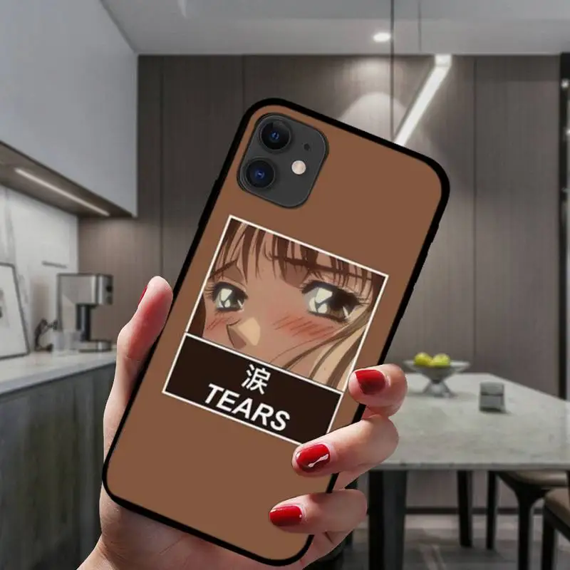 

ZFGHSHYQ Sad Japanese Anime Puzzle Aesthetic Phone Case For IPhone 6 6s 7 8 Plus X Xs Xr Xsmax 11 12 Pro Promax 12mini
