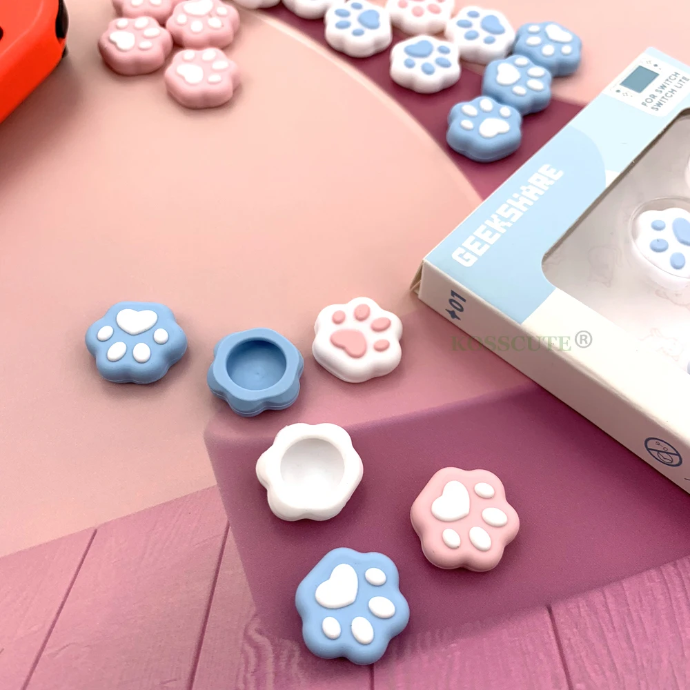 

4 шт. Кошачий коготь дизайн большого пальца Grip Кепки s мягкая силиконовая крышка джойстика Кепки для Nintendo переключатель и Lite