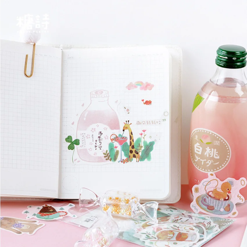 20 упаковок/партия милая летняя наклейка для скрапбукинга декоративная сделай