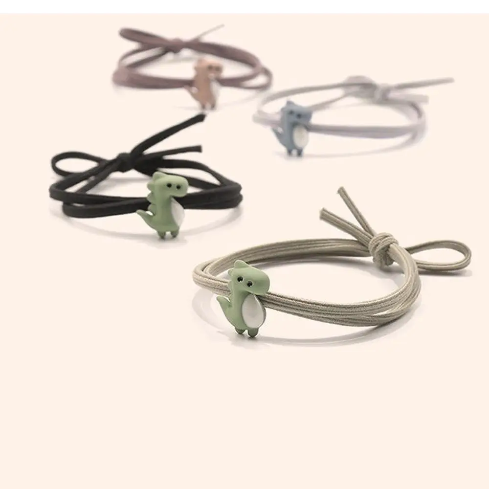 New Cartoon Dinosaur Tie Hair Rubber Band Head Rope Ring Couples Hand Strap Friendship Bracelet |