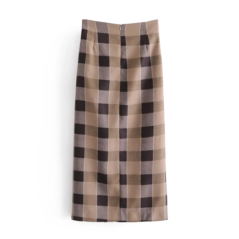 

Women's Midi Skirts Lace up Skirts Office Formal Ladies Falda Mujer Vintage Split Skirt High Waist Party Skirt Casual Spring Za