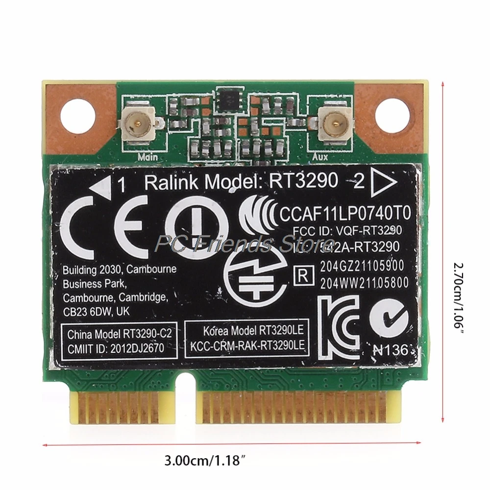 

Wi-Fi Wireless Network Card 150M Bluetooth for RT3290 HP Pavilion G7-2000 Ralink