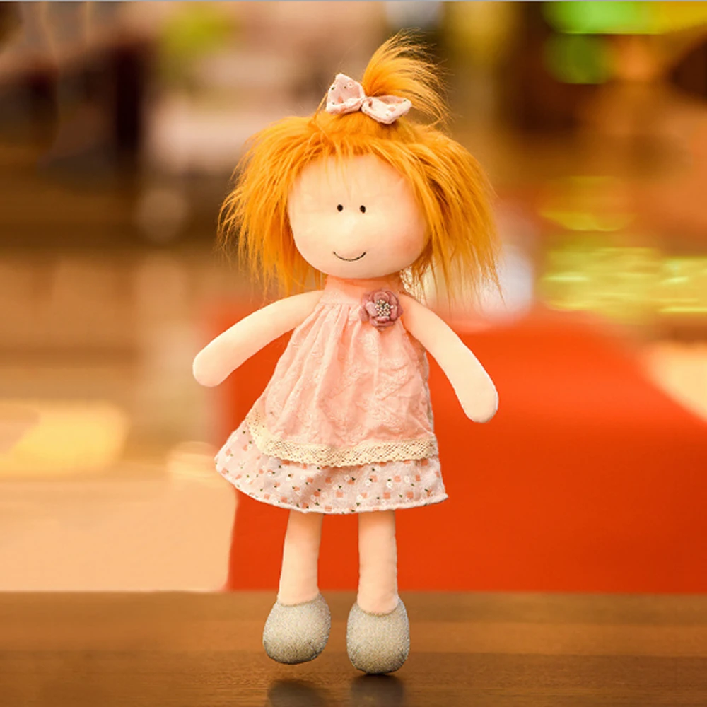 Плюшевые игрушки 35 см кукла принцессы в стиле кантри с цветочной юбкой